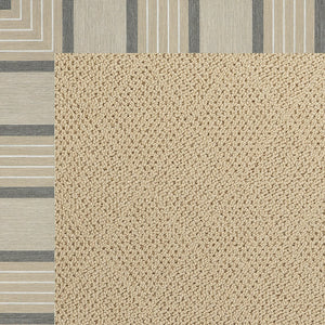Capel Rugs Creative Concepts - Customizable Indoor & Outdoor Rugs With Fade And Stain Resistance For Unique Style Cove Pebble 100% Olefin Base,Single Border 1990gs0600755
