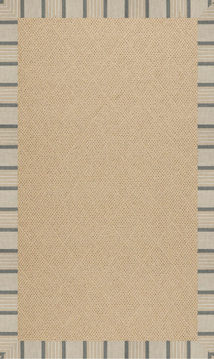 Capel Rugs Creative Concepts - Customizable Indoor & Outdoor Rugs With Fade And Stain Resistance For Unique Style Cove Pebble 100% Olefin Base,Single Border 1990ns02061000755