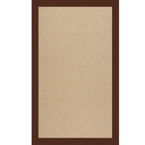 Capel Rugs Creative Concepts - Customizable Indoor & Outdoor Rugs With Fade And Stain Resistance For Unique Style Canvas Bay Brown 100% Olefin Base,Single Border 1990rs03000500787
