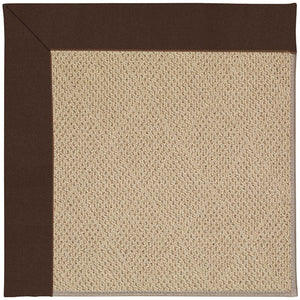 Capel Rugs Creative Concepts - Customizable Indoor & Outdoor Rugs With Fade And Stain Resistance For Unique Style Canvas Bay Brown 100% Olefin Base,Single Border 1990rs03000500787