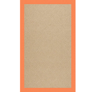 Capel Rugs Creative Concepts - Customizable Indoor & Outdoor Rugs With Fade And Stain Resistance For Unique Style Canvas Tangerine 100% Olefin Base,Single Border 1990rs07091000815