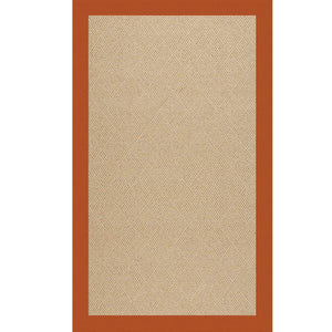 Capel Rugs Creative Concepts - Customizable Indoor & Outdoor Rugs With Fade And Stain Resistance For Unique Style Canvas Rust 100% Olefin Base,Single Border 1990rs07090709837