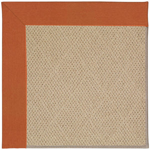 Capel Rugs Creative Concepts - Customizable Indoor & Outdoor Rugs With Fade And Stain Resistance For Unique Style Canvas Rust 100% Olefin Base,Single Border 1990rs07090709837