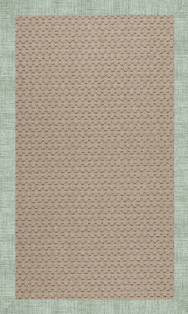 Capel Rugs Creative Concepts - Customizable Zoe Collection Rug For Indoor & Outdoor Elegance And Style Rave Spearmint 100% Olefin Base W,Border 1991rs05000800221