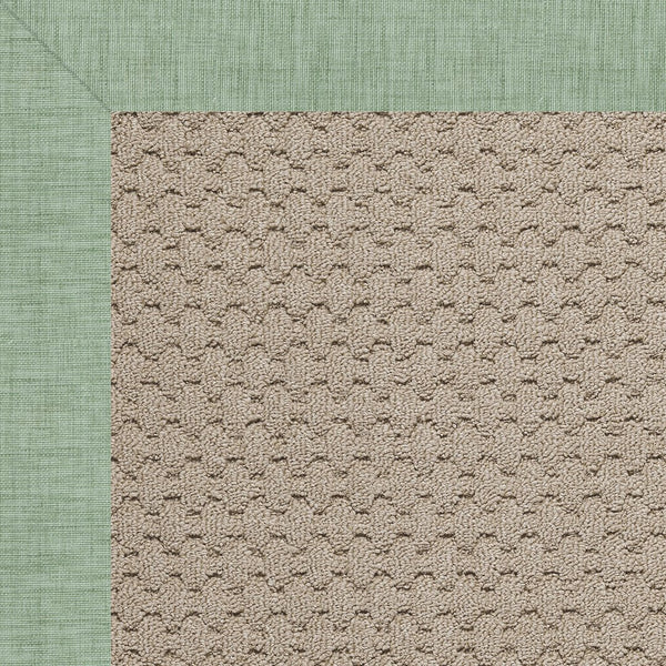 Capel Rugs Creative Concepts - Customizable Zoe Collection Rug For Indoor & Outdoor Elegance And Style Rave Spearmint 100% Olefin Base W,Border 1991rs04000600221