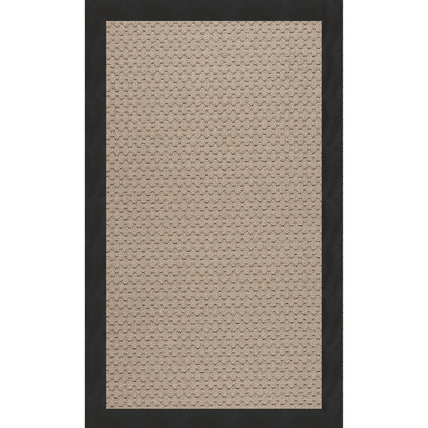 Capel Rugs Creative Concepts - Customizable Zoe Collection Rug For Indoor & Outdoor Elegance And Style Canvas Black 100% Olefin Base W,Border 1991rs03000500314