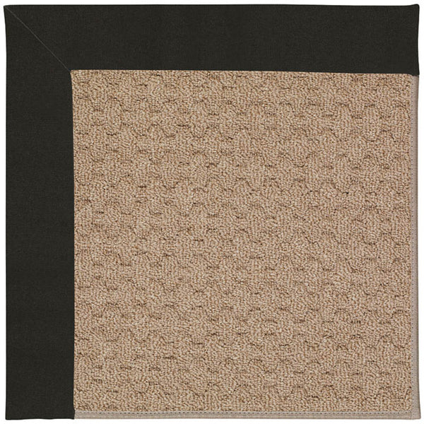 Capel Rugs Creative Concepts - Customizable Zoe Collection Rug For Indoor & Outdoor Elegance And Style Canvas Black 100% Olefin Base W,Border 1991rs03000500314
