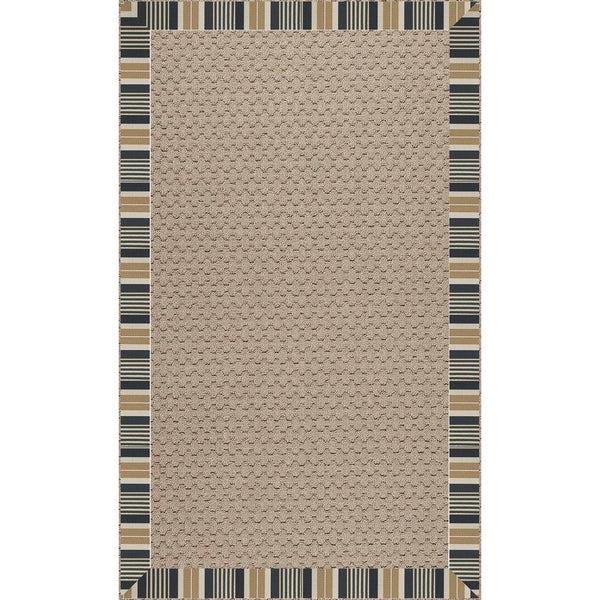 Capel Rugs Creative Concepts - Customizable Zoe Collection Rug For Indoor & Outdoor Elegance And Style Long Hill Ebony 100% Olefin Base W,Border 1991rs07090709340
