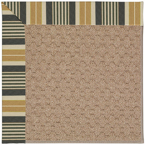 Capel Rugs Creative Concepts - Customizable Zoe Collection Rug For Indoor & Outdoor Elegance And Style Long Hill Ebony 100% Olefin Base W,Border 1991rs07090709340