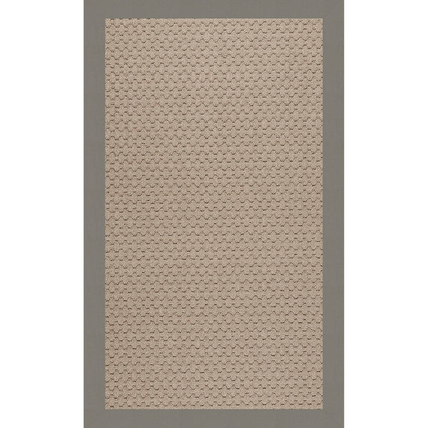 Capel Rugs Creative Concepts - Customizable Zoe Collection Rug For Indoor & Outdoor Elegance And Style Canvas Charcoal 100% Olefin Base W,Border 1991rs00240036355