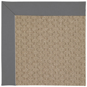 Capel Rugs Creative Concepts - Customizable Zoe Collection Rug For Indoor & Outdoor Elegance And Style Canvas Charcoal 100% Olefin Base W,Border 1991rs07090709355