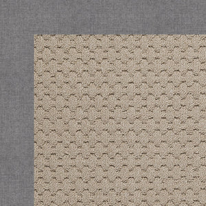 Capel Rugs Creative Concepts - Customizable Zoe Collection Rug For Indoor & Outdoor Elegance And Style Canvas Slate 100% Olefin Base W,Border 1991gs0600372