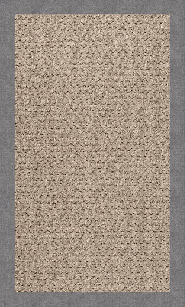 Capel Rugs Creative Concepts - Customizable Zoe Collection Rug For Indoor & Outdoor Elegance And Style Canvas Slate 100% Olefin Base W,Border 1991rs10001400372