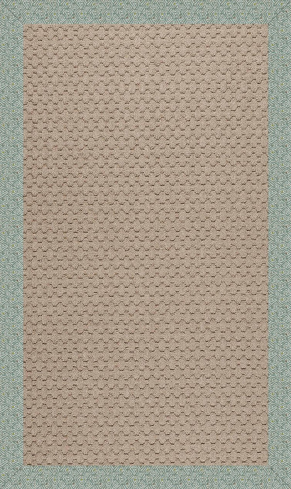 Capel Rugs Creative Concepts - Customizable Zoe Collection Rug For Indoor & Outdoor Elegance And Style Profile Lake 100% Olefin Base W,Border 1991rs06000600414