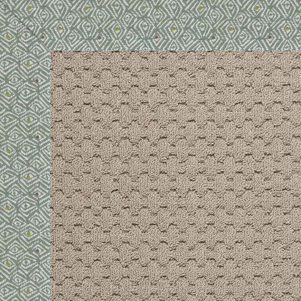 Capel Rugs Creative Concepts - Customizable Zoe Collection Rug For Indoor & Outdoor Elegance And Style Profile Lake 100% Olefin Base W,Border 1991rs07091000414