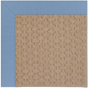 Capel Rugs Creative Concepts - Customizable Zoe Collection Rug For Indoor & Outdoor Elegance And Style Canvas Air Blue 100% Olefin Base W,Border 1991gs0709437