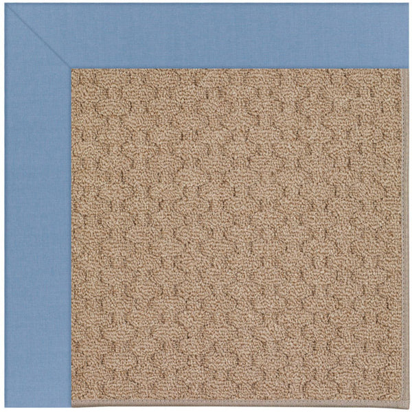 Capel Rugs Creative Concepts - Customizable Zoe Collection Rug For Indoor & Outdoor Elegance And Style Canvas Air Blue 100% Olefin Base W,Border 1991gs0709437