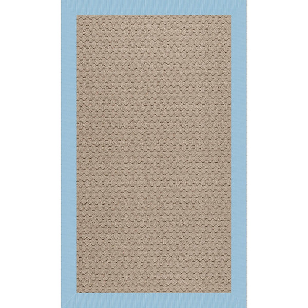 Capel Rugs Creative Concepts - Customizable Zoe Collection Rug For Indoor & Outdoor Elegance And Style Canvas Air Blue 100% Olefin Base W,Border 1991rs07091000437