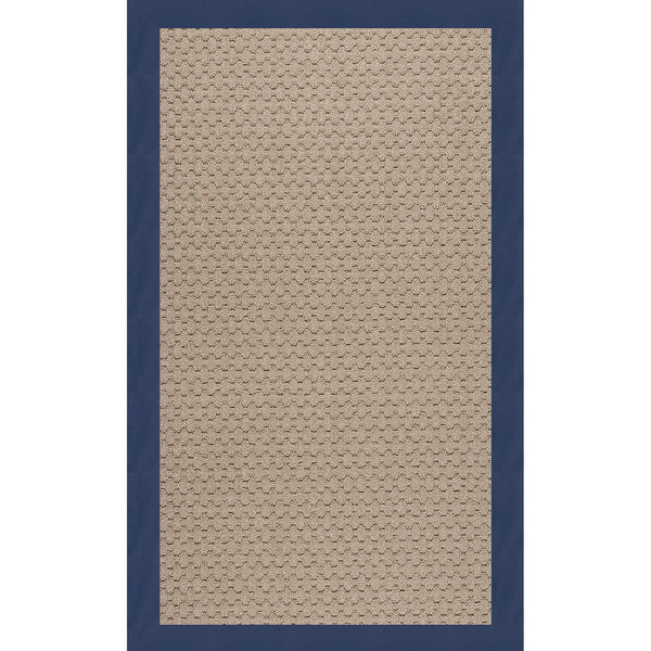 Capel Rugs Creative Concepts - Customizable Zoe Collection Rug For Indoor & Outdoor Elegance And Style Canvas Navy 100% Olefin Base W,Border 1991rs07090709497