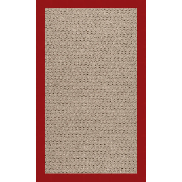 Capel Rugs Creative Concepts - Customizable Zoe Collection Rug For Indoor & Outdoor Elegance And Style Canvas Jockey Red 100% Olefin Base W,Border 1991rs07091000527