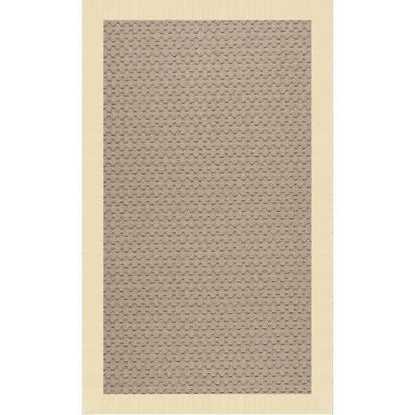 Capel Rugs Creative Concepts - Customizable Zoe Collection Rug For Indoor & Outdoor Elegance And Style Canvas Sand 100% Olefin Base W,Border 1991rs07090709712