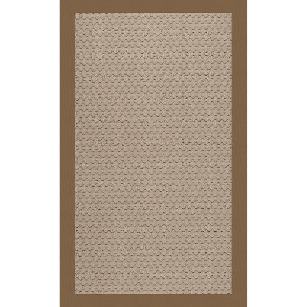 Capel Rugs Creative Concepts - Customizable Zoe Collection Rug For Indoor & Outdoor Elegance And Style Canvas Cocoa 100% Olefin Base W,Border 1991rs03000500747