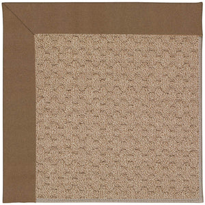 Capel Rugs Creative Concepts - Customizable Zoe Collection Rug For Indoor & Outdoor Elegance And Style Canvas Cocoa 100% Olefin Base W,Border 1991rs07091000747