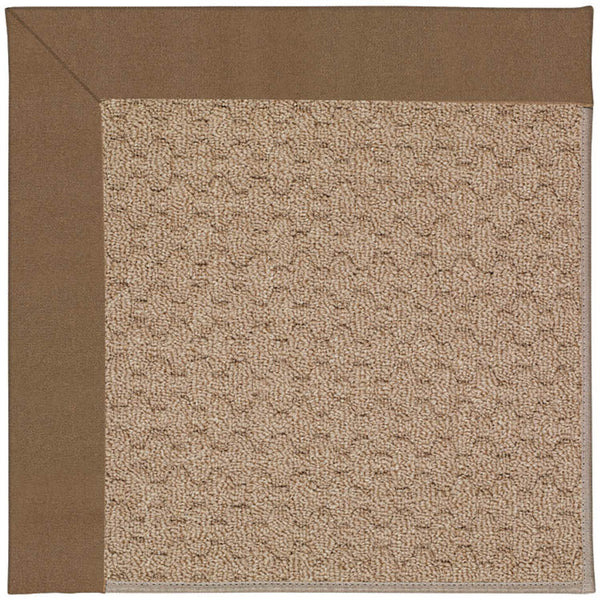 Capel Rugs Creative Concepts - Customizable Zoe Collection Rug For Indoor & Outdoor Elegance And Style Canvas Cocoa 100% Olefin Base W,Border 1991rs07091000747