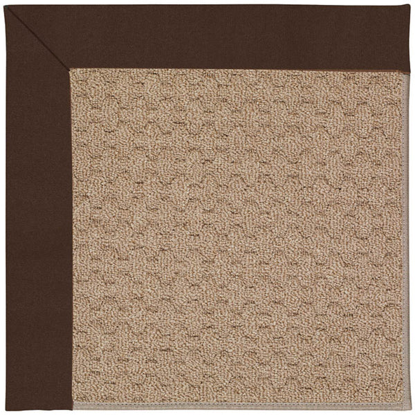 Capel Rugs Creative Concepts - Customizable Zoe Collection Rug For Indoor & Outdoor Elegance And Style Canvas Bay Brown 100% Olefin Base W,Border 1991gs0709787