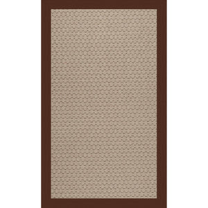 Capel Rugs Creative Concepts - Customizable Zoe Collection Rug For Indoor & Outdoor Elegance And Style Canvas Bay Brown 100% Olefin Base W,Border 1991rs00240036787