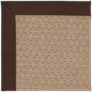 Capel Rugs Creative Concepts - Customizable Zoe Collection Rug For Indoor & Outdoor Elegance And Style Canvas Bay Brown 100% Olefin Base W,Border 1991rs00240036787