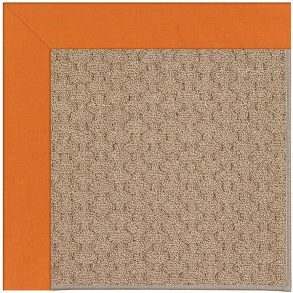 Capel Rugs Creative Concepts - Customizable Zoe Collection Rug For Indoor & Outdoor Elegance And Style Canvas Tangerine 100% Olefin Base W,Border 1991gs0709815