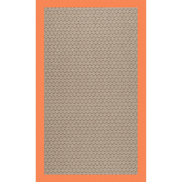 Capel Rugs Creative Concepts - Customizable Zoe Collection Rug For Indoor & Outdoor Elegance And Style Canvas Tangerine 100% Olefin Base W,Border 1991rs07090709815