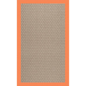 Capel Rugs Creative Concepts - Customizable Zoe Collection Rug For Indoor & Outdoor Elegance And Style Canvas Tangerine 100% Olefin Base W,Border 1991rs07091000815