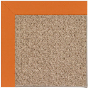 Capel Rugs Creative Concepts - Customizable Zoe Collection Rug For Indoor & Outdoor Elegance And Style Canvas Tangerine 100% Olefin Base W,Border 1991rs07090709815