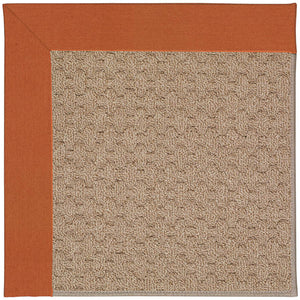 Capel Rugs Creative Concepts - Customizable Zoe Collection Rug For Indoor & Outdoor Elegance And Style Canvas Rust 100% Olefin Base W,Border 1991gs0709837
