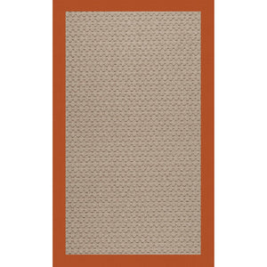 Capel Rugs Creative Concepts - Customizable Zoe Collection Rug For Indoor & Outdoor Elegance And Style Canvas Rust 100% Olefin Base W,Border 1991rs07091000837