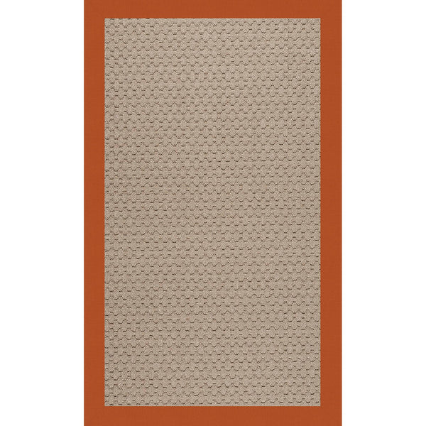 Capel Rugs Creative Concepts - Customizable Zoe Collection Rug For Indoor & Outdoor Elegance And Style Canvas Rust 100% Olefin Base W,Border 1991rs07090709837
