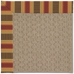 Capel Rugs Creative Concepts - Customizable Zoe Collection Rug For Indoor & Outdoor Elegance And Style Dimone Sequoia 100% Olefin Base W,Border 1991gs0709848