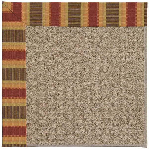 Capel Rugs Creative Concepts - Customizable Zoe Collection Rug For Indoor & Outdoor Elegance And Style Dimone Sequoia 100% Olefin Base W,Border 1991gs0709848