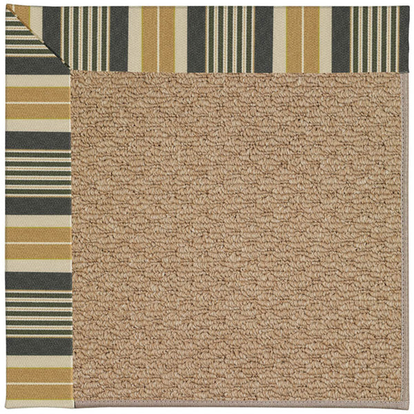 Capel Rugs Creative Concepts - Customizable Indoor/Outdoor Zoe Collection Rugs For Unique Style & Durability Long Hill Ebony 100% Olefin Base W,Border 1992gs0709340