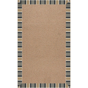 Capel Rugs Creative Concepts - Customizable Indoor/Outdoor Zoe Collection Rugs For Unique Style & Durability Long Hill Ebony 100% Olefin Base W,Border 1992rs07090709340