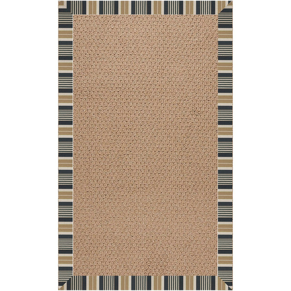 Capel Rugs Creative Concepts - Customizable Indoor/Outdoor Zoe Collection Rugs For Unique Style & Durability Long Hill Ebony 100% Olefin Base W,Border 1992rs07090709340