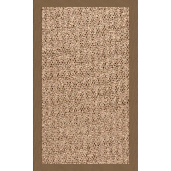 Capel Rugs Creative Concepts - Customizable Indoor/Outdoor Zoe Collection Rugs For Unique Style & Durability Canvas Cocoa 100% Olefin Base W,Border 1992rs07090709747