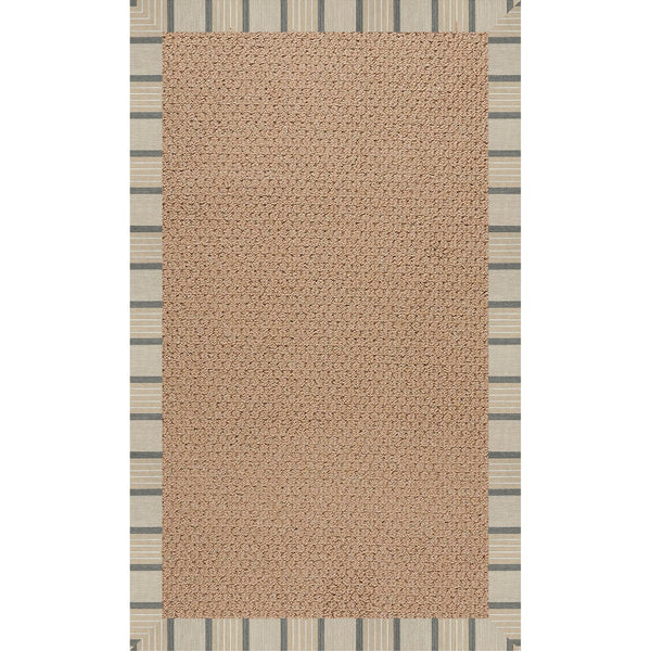 Capel Rugs Creative Concepts - Customizable Indoor/Outdoor Zoe Collection Rugs For Unique Style & Durability Cove Pebble 100% Olefin Base W,Border 1992rs09001200755