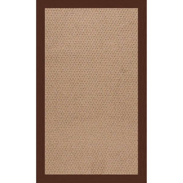Capel Rugs Creative Concepts - Customizable Indoor/Outdoor Zoe Collection Rugs For Unique Style & Durability Canvas Bay Brown 100% Olefin Base W,Border 1992rs07090709787
