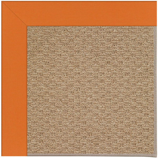 Capel Rugs Creative Concepts - Customizable Indoor/Outdoor Zoe Collection Rugs For Unique Style & Durability Canvas Tangerine 100% Olefin Base W,Border 1992gs0709815