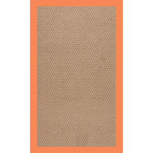 Capel Rugs Creative Concepts - Customizable Indoor/Outdoor Zoe Collection Rugs For Unique Style & Durability Canvas Tangerine 100% Olefin Base W,Border 1992rs07090709815