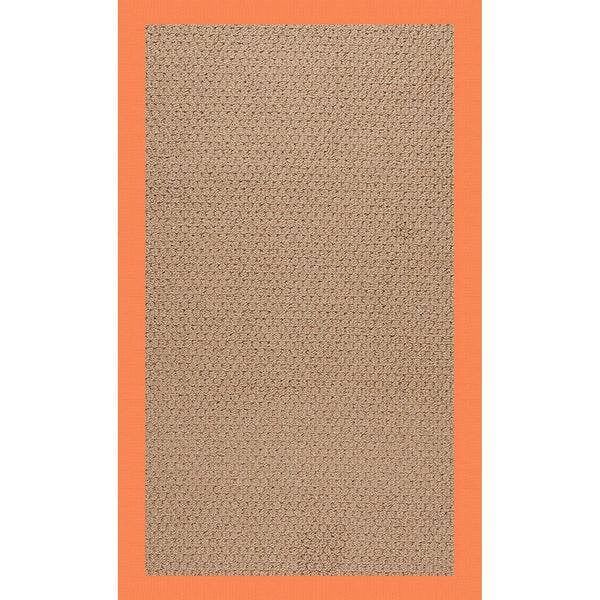 Capel Rugs Creative Concepts - Customizable Indoor/Outdoor Zoe Collection Rugs For Unique Style & Durability Canvas Tangerine 100% Olefin Base W,Border 1992rs07090709815