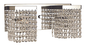 Framburg 2-light Elegant Crystal Gemini Sconce - Handcrafted Luxury Lighting For Timeless Home Decor Polished Silver With Clear Crystal Metal 1992 Ps